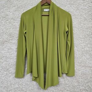 Sympli‎ Womens Open Front Lightweight Cardigan Size 4 Minimalist Modern Workwear